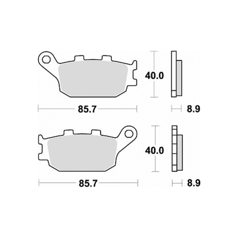 742SM1 Semi-metallic Brake Pad 742SM1 Semi-metallic Brake Pad