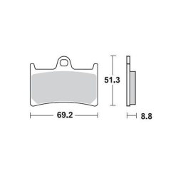 786CM55 Street Sintered Brake Pad