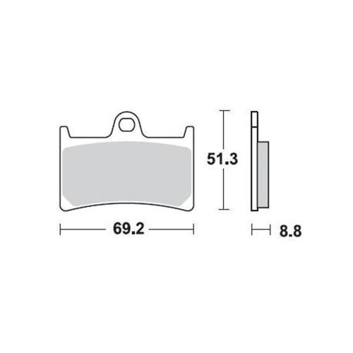 786CM55 Street Sintered Brake Pad
