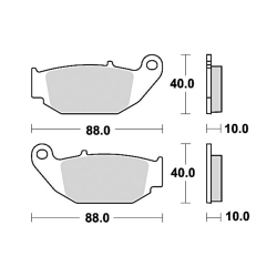 965SM1 Semi-metallic Brake Pad