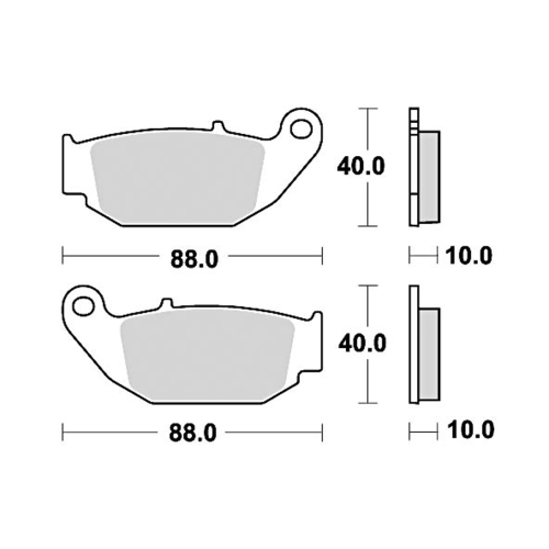 965SM1 Semi-metallic Brake Pad