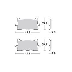 971CM55 Street Sintered Front Brake Pad