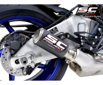 YAMAHA MT-10 (2022 - 2023) EURO 5 CR-T CARBON MUFFLER WITH MESH ON EXIT YAMAHA MT-10 (2022 - 2023) EURO 5 CR-T CARBON MUFFLER WITH MESH ON EXIT