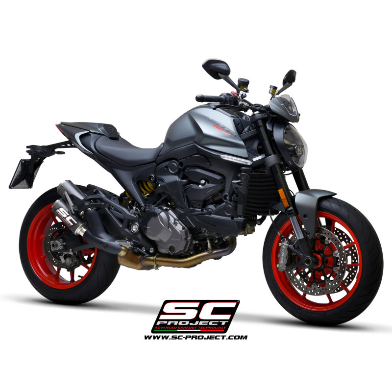 DUCATI MONSTER 950/ PLUS 2021+ TWIN CRT CARBON MUFFLER