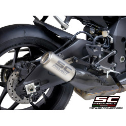 YAMAHA YZF-R1  (2017 - 2023) CR-T TITANIUM MUFFLER. WITH MESH ON EXIT