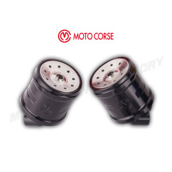 Moto Corse Aluminum oil reservoir kit with titanium cap for Brembo RCS "CORSA CORTA" / RR Brake/Clutch pumps - NAKED - BLACK