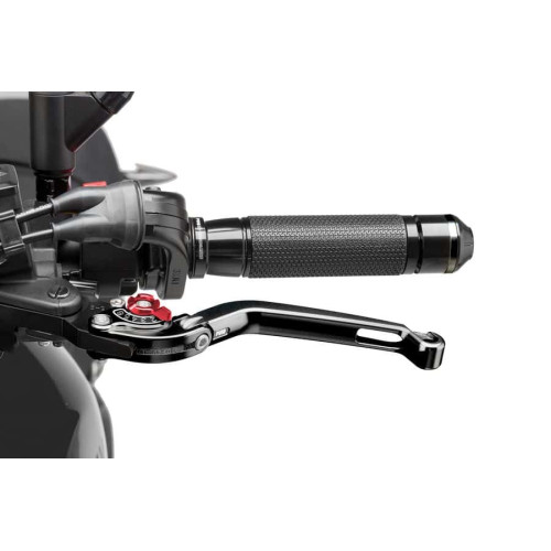 FOLDABLE CLUTCH LEVER 2.0. BLACK / SELECTOR RED