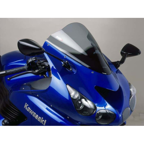 RACING SCREEN FOR KAWASAKI ZZR1400/ ZX-14R 2006-2020 - SMOKE RACING SCREEN FOR KAWASAKI ZZR1400/ ZX-14R 2006-2020 - SMOKE