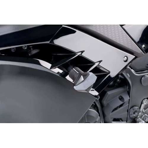 R12 FRAME SLIDERS FOR KAWASAKI NINJA 300 2013-2017 - BLACK R12 FRAME SLIDERS FOR KAWASAKI NINJA 300 2013-2017 - BLACK