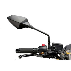 REAR MIRROR. RS1 S/RIGHT ROD 70º HOMOLOGATED - BLACK