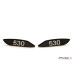 MIRROR COVERS FOR YAMAHA T-MAX 530 2012-2019/ T-MAX 560 2020-2021 - BLACK