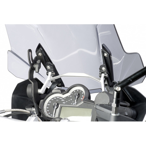 REINFORCEMENT SUPPORT FOR TOURING SCREEN FOR BMW R1200GS 2013-2018/ ADVENTURE 2013-2018/ EXCLUSIVE/ RALLYE 2017-2018 - SMOKE