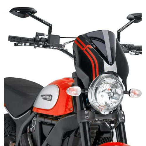 RETROVISION FOR DUCATI SCRAMBLER BLACK - D.SMOKE