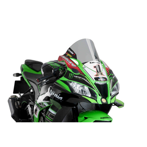 R-RACER SCREEN FOR KAWASAKI ZX-10R 2016-2020/ RR/ KRT REPLICA/ SE 2018-2020 - SMOKE R-RACER SCREEN FOR KAWASAKI ZX-10R 2016-2020/ RR/ KRT REPLICA/ SE 2018-2020 - SMOKE