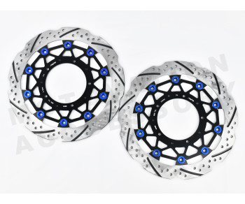 Race Series Floating Disk Honda X-ADV750 Blue Pins for Brembo 100mm Calipers