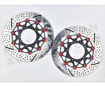 Race Series Floating Disk Honda CB400SF Revo ABS Blue Pins